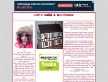 Tablet Screenshot of letsbuildadollhouse.com